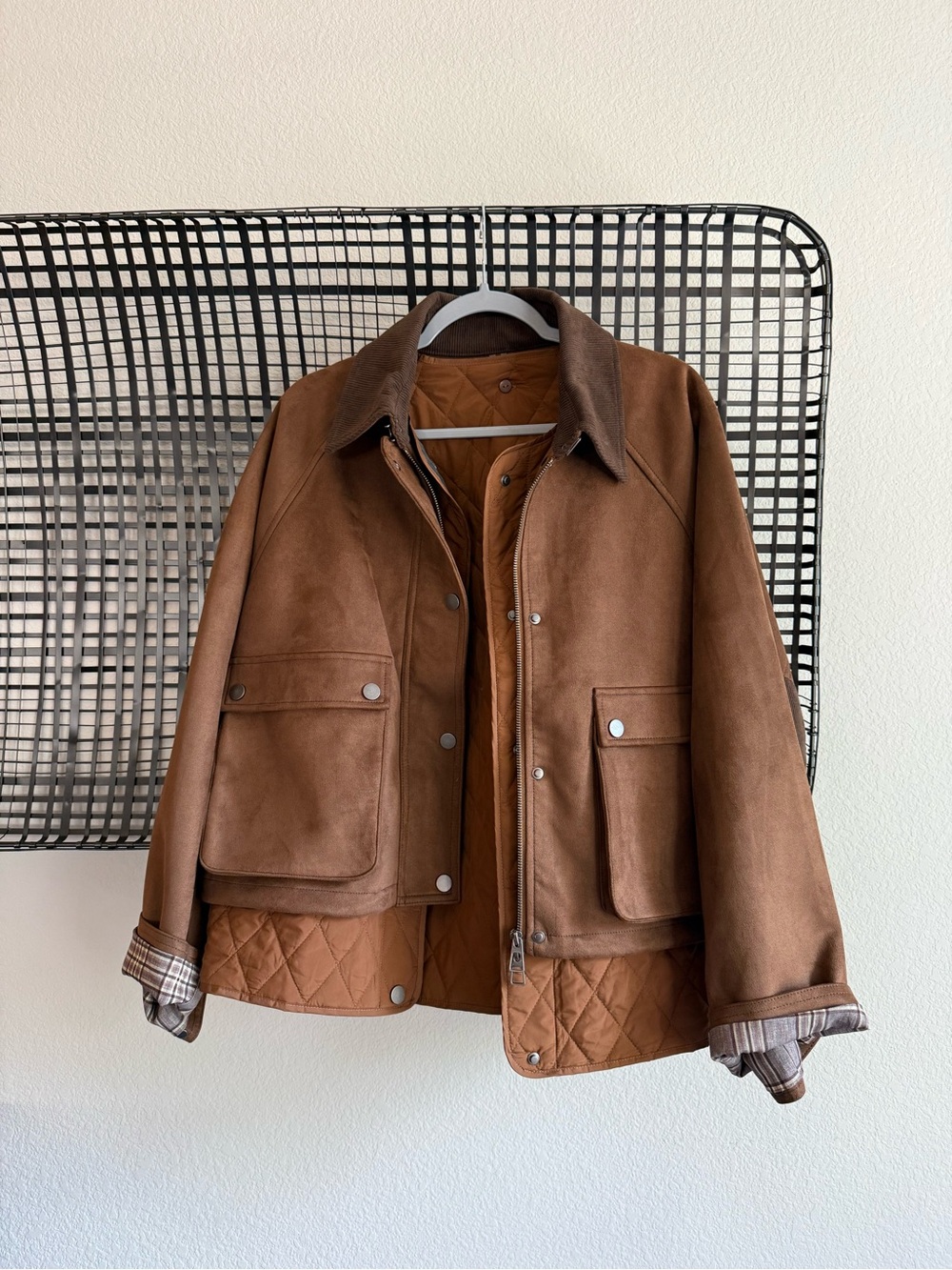 Anthropologie Faux-Suede Twofer Jacket - Picture 2 of 9